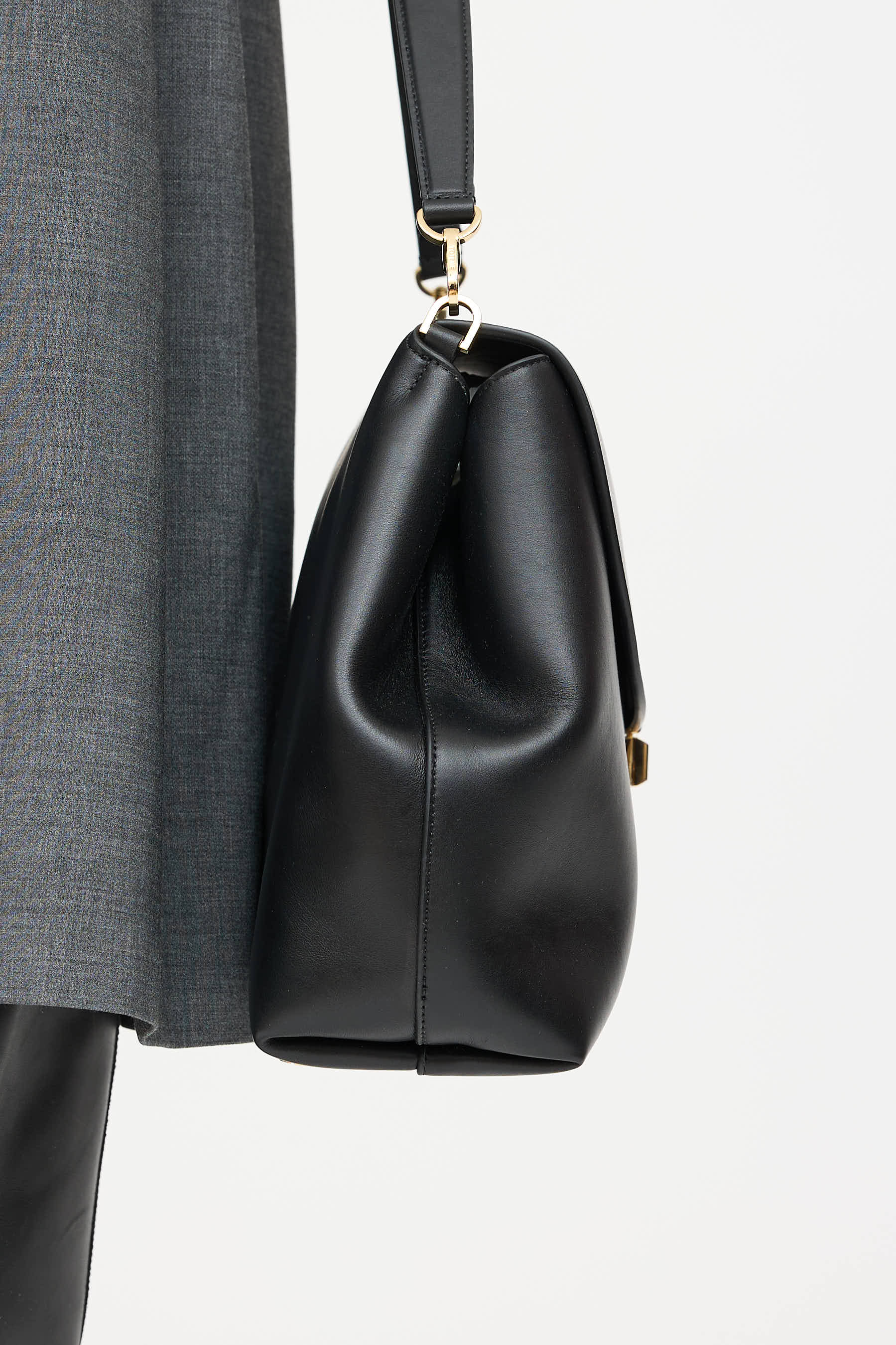 Toteme Leather T-Lock Bag