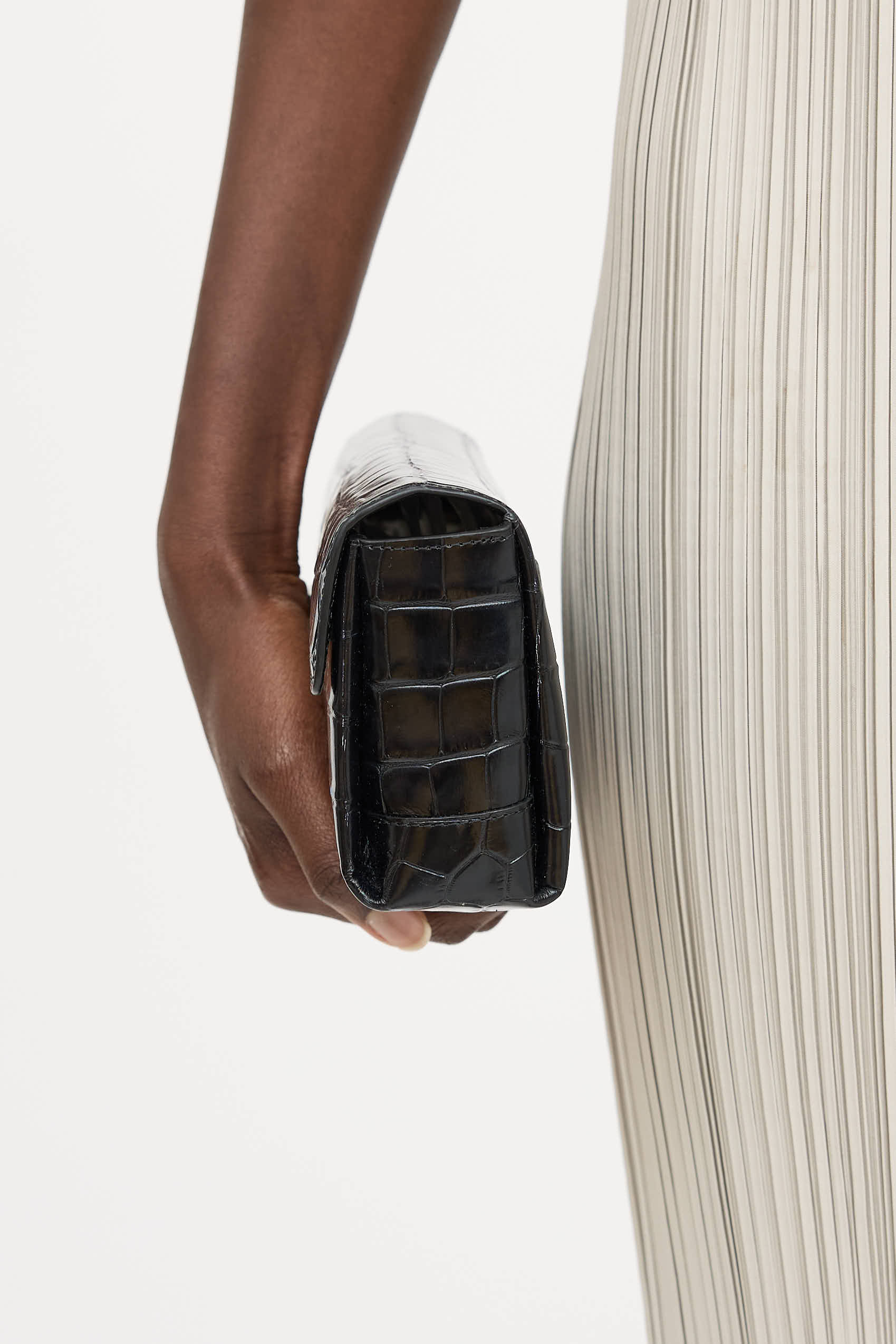 TotemeEmbossed Leather Soft T-Clutch