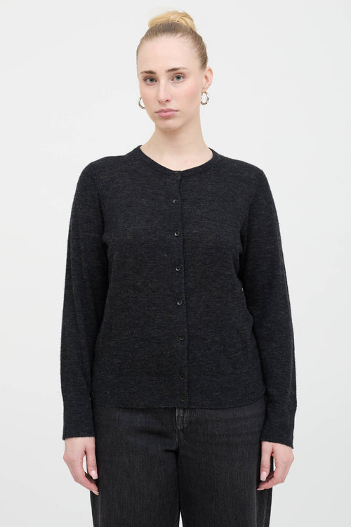 Wool Button Up Cardigan