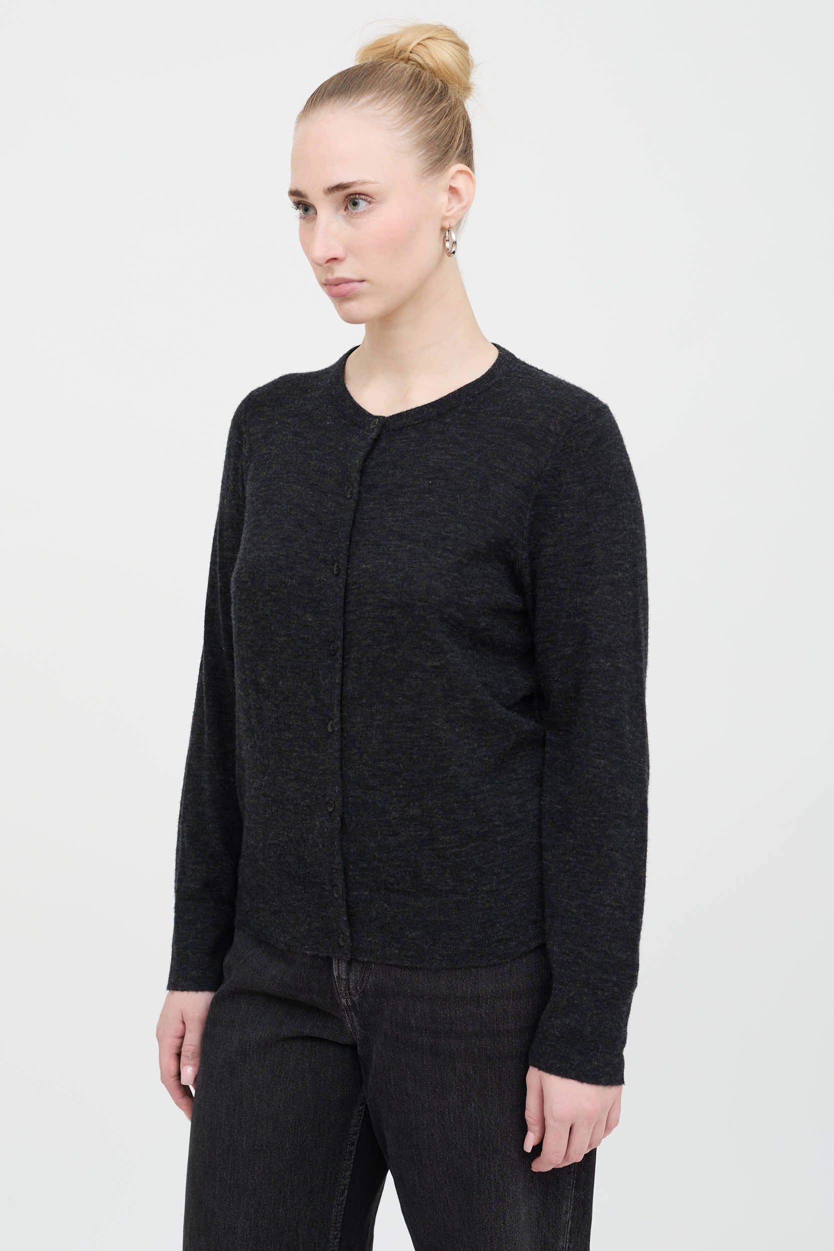 Wool Button Up Cardigan