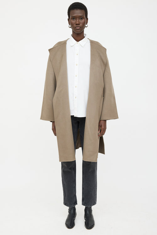 Toteme green Doublé Cape wool 