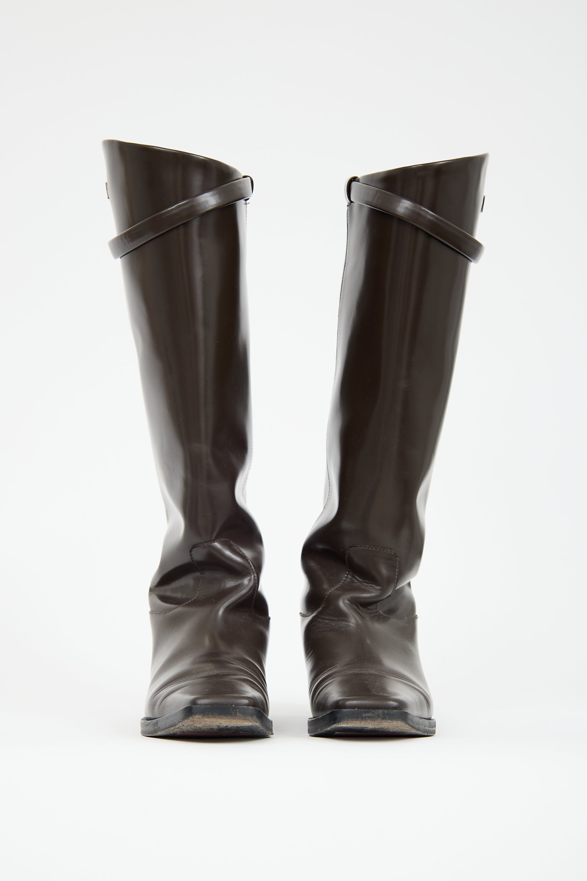 Toteme Leather Riding Knee Boot
