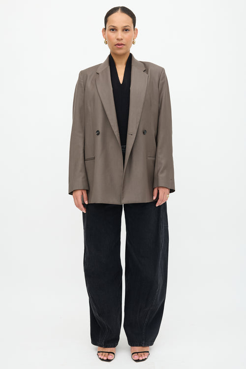 Toteme Oversized Double Breasted Blazer