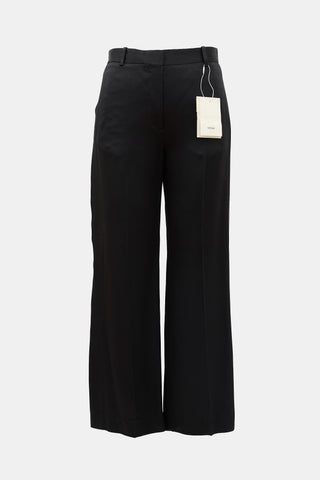 Toteme Satin Crepe Cuff Slit Trouser