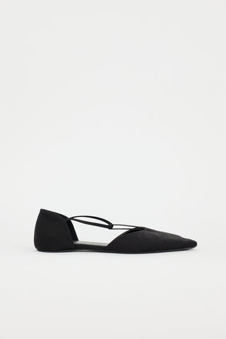 Toteme Satin T-Strap Flat