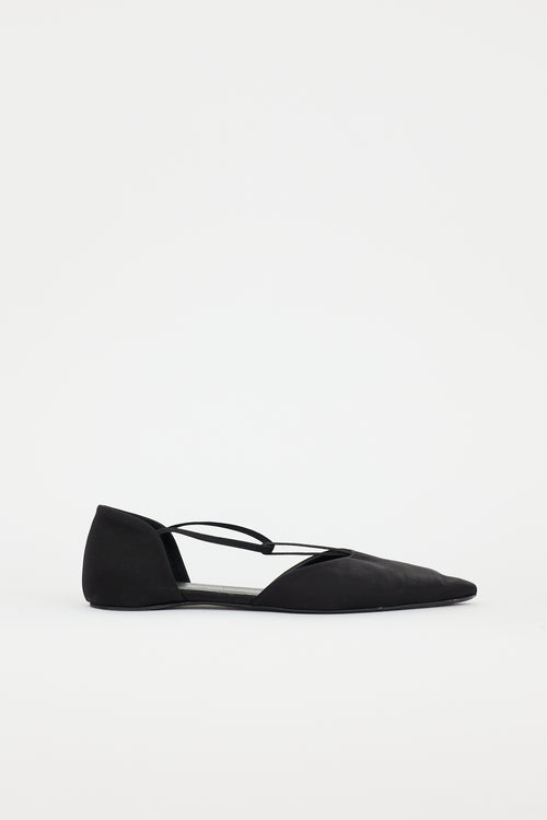Toteme Satin T-Strap Flat