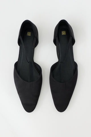 Toteme Satin T-Strap Flat
