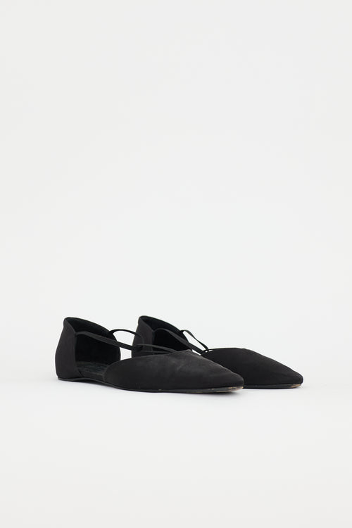 Toteme Satin T-Strap Flat