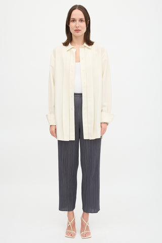 Toteme Silk Pleated Shirt