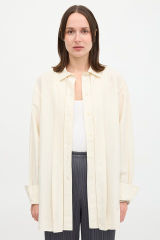 Toteme Silk Pleated Shirt