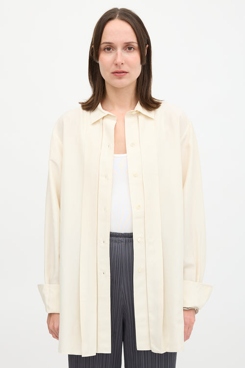 Toteme Silk Pleated Shirt