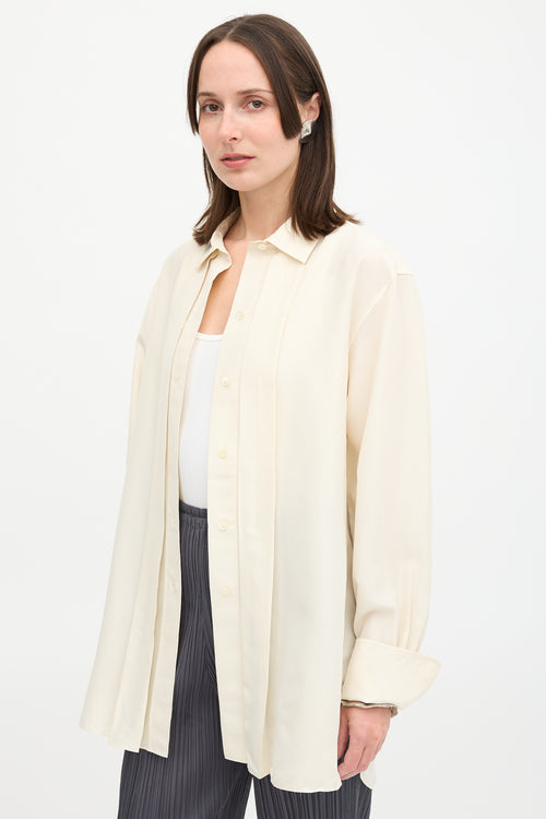 Toteme Silk Pleated Shirt