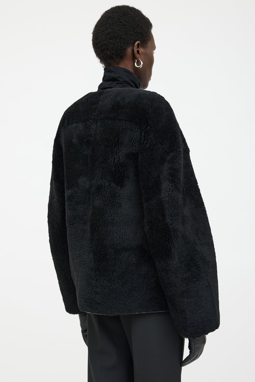 Toteme black Teddy shearling jacket