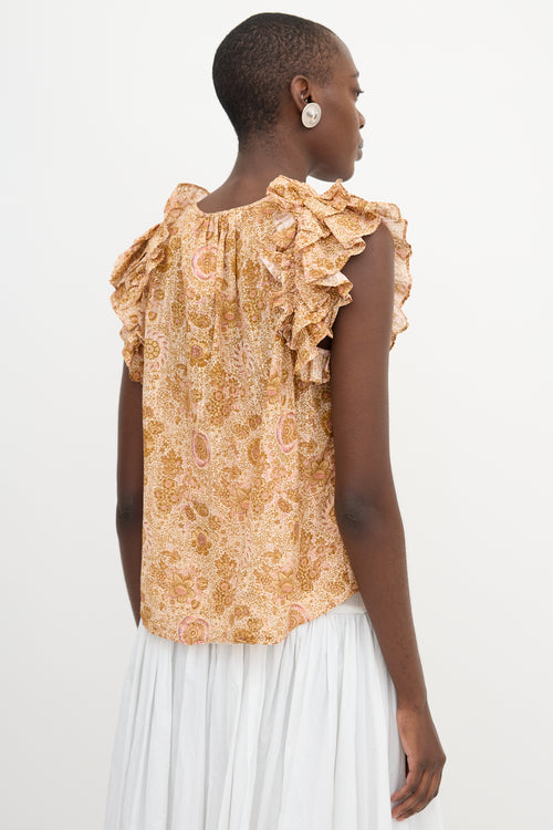 Ulla Johnson Floral Eliza Top