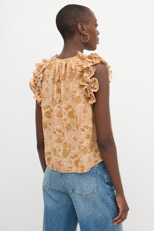 Ulla Johnson Floral Eliza Top