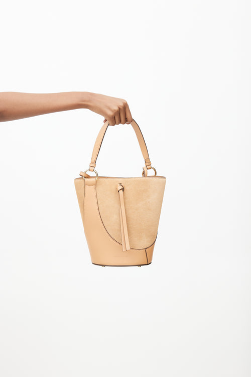 Ulla Johnson Brown Leather & Suede Esme Bucket Bag