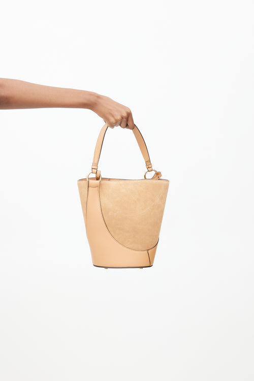 Ulla Johnson Brown Leather & Suede Esme Bucket Bag