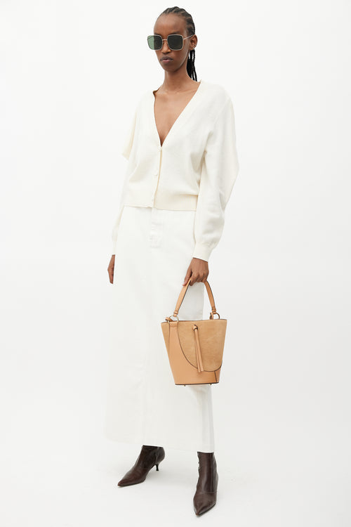 Ulla Johnson Brown Leather & Suede Esme Bucket Bag