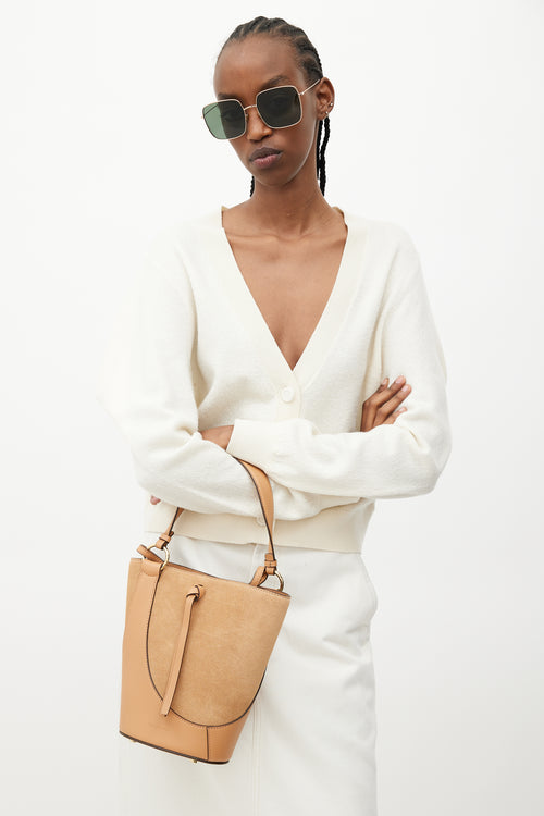 Ulla Johnson Brown Leather & Suede Esme Bucket Bag