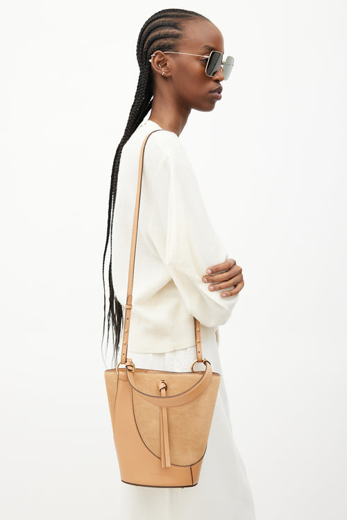Ulla Johnson Brown Leather & Suede Esme Bucket Bag