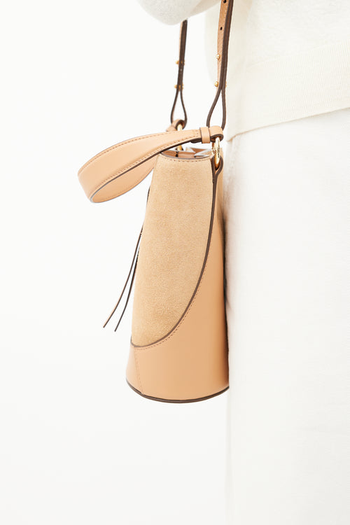 Ulla Johnson Brown Leather & Suede Esme Bucket Bag