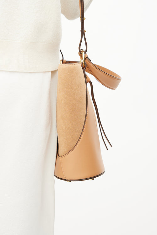 Ulla Johnson Brown Leather & Suede Esme Bucket Bag