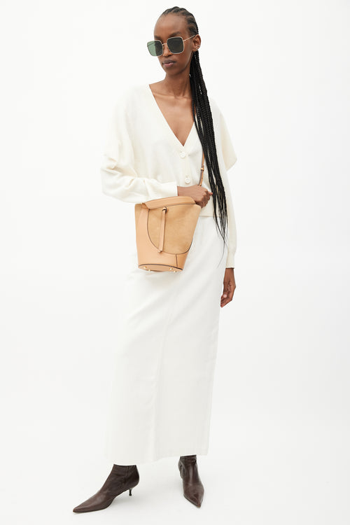 Ulla Johnson Brown Leather & Suede Esme Bucket Bag