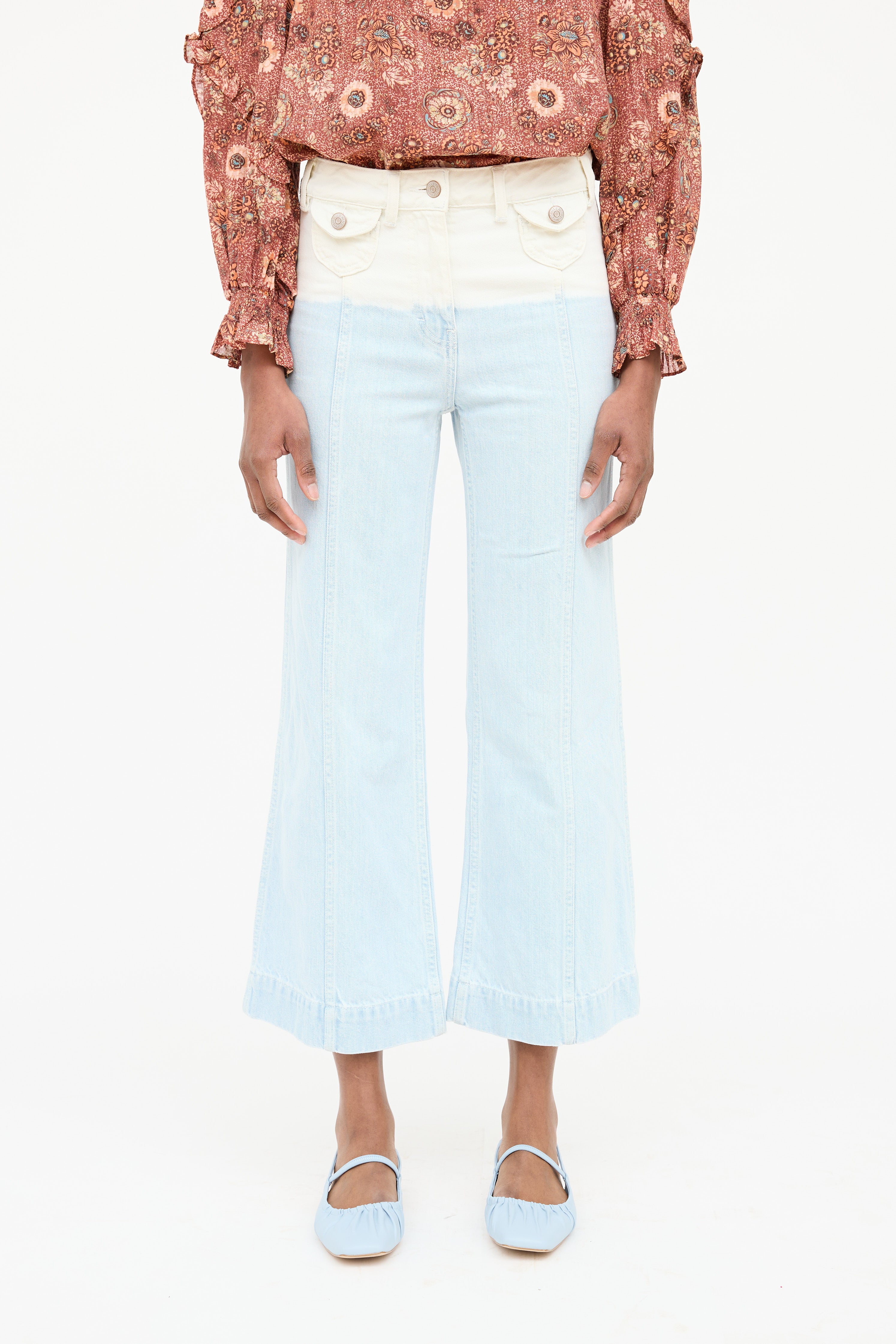 Ulla Johnson Dip Bleach Wide Jean