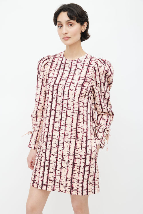 Ulla Johnson Pink & Purple Manon Tie Dye Dress