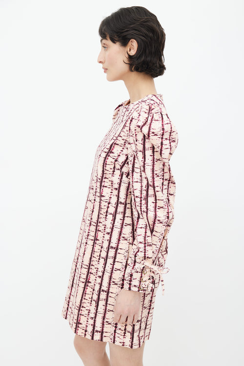Ulla Johnson Pink & Purple Manon Tie Dye Dress