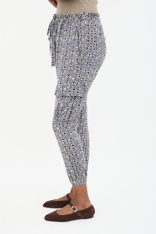 Ulla Johnson Silk Floral Jakarta Lounge Pant
