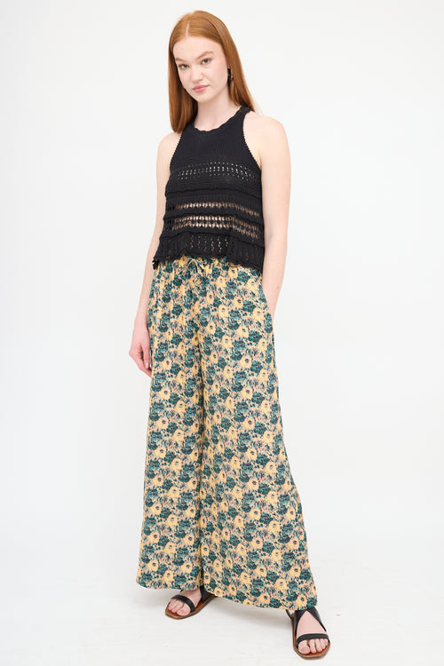 Ulla Johnson Silk Printed Sawyer Pant