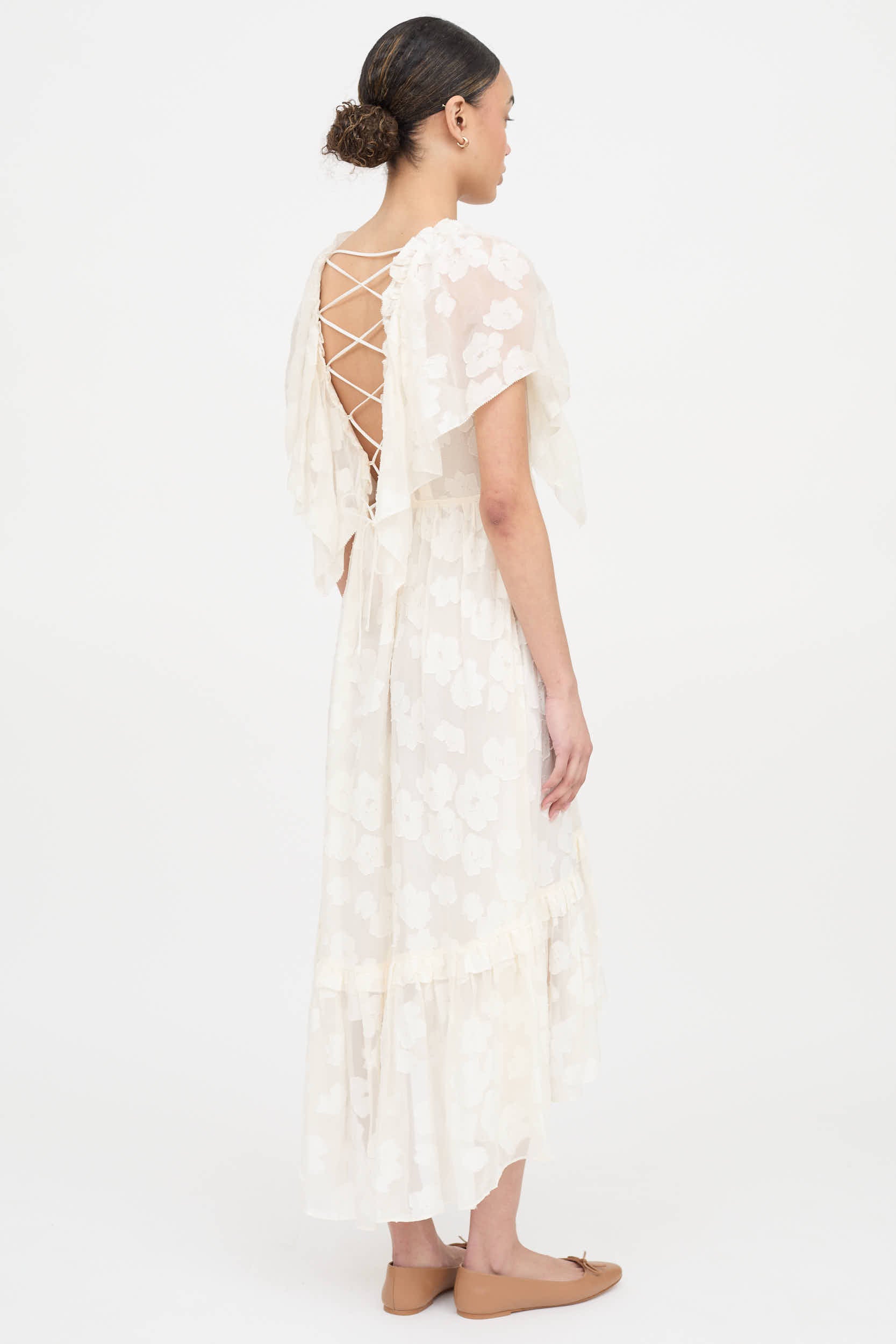 Ulla Johnson Floral Ruffle Dress