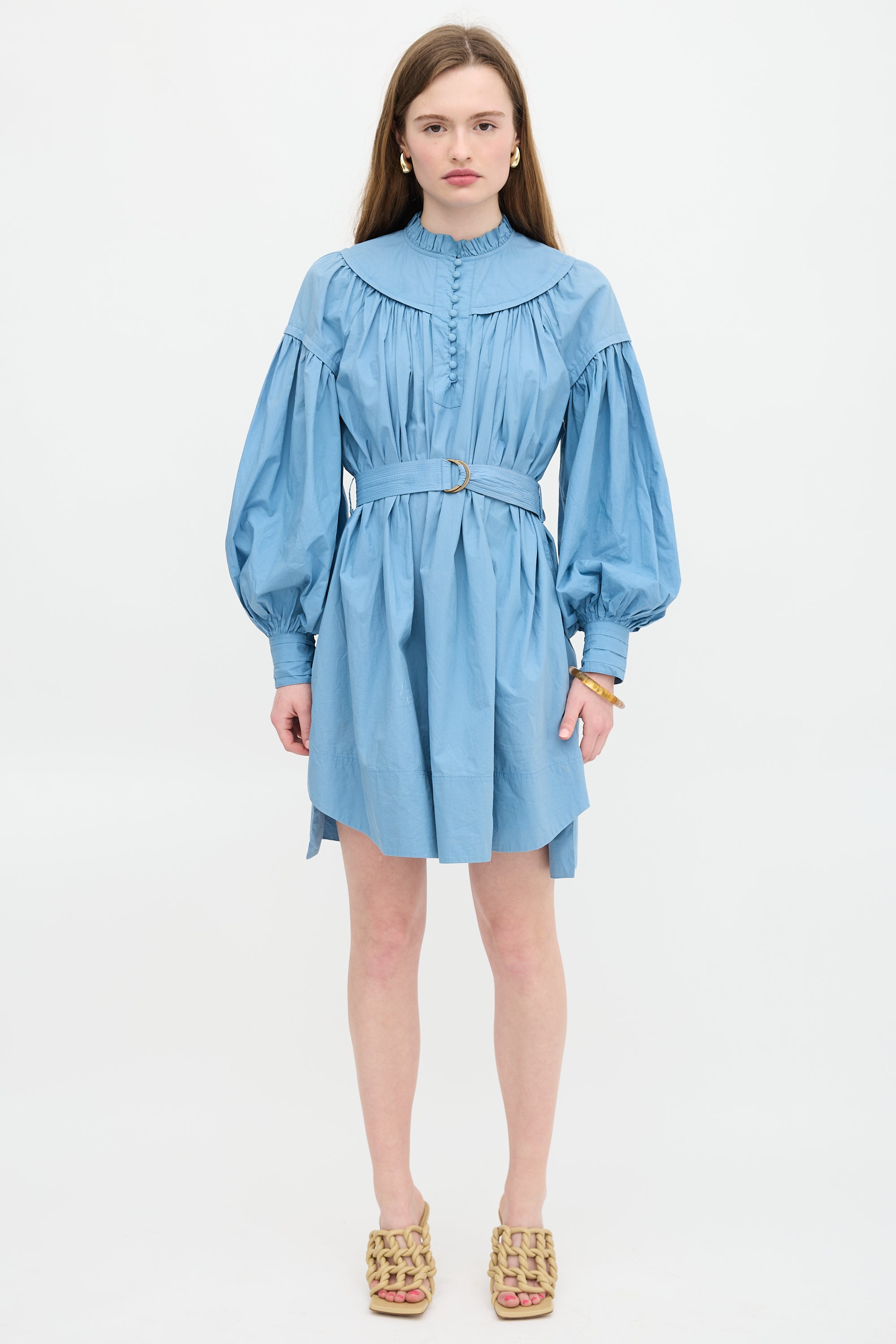 Ulla Johnson Belted Ruffle Dress