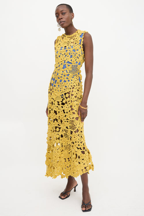 Ulla Johnson Crochet Yeal Midi Dress