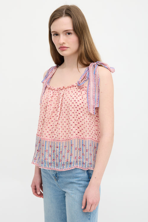 Ulla Johnson Silk Floral Constance Blouse
