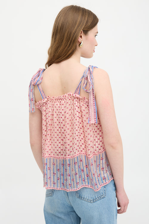 Ulla Johnson Silk Floral Constance Blouse