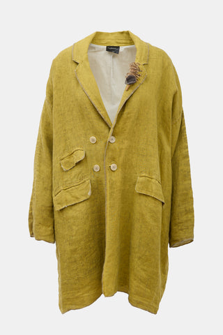 Umit Unal Linen Feather Coat