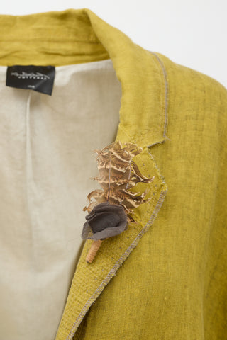 Umit Unal Linen Feather Coat
