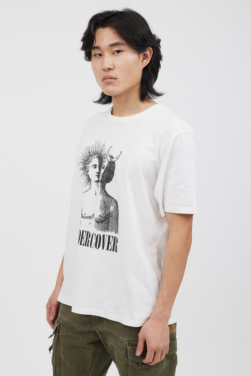 Undercover White Angel & Devil Logo T-shirt