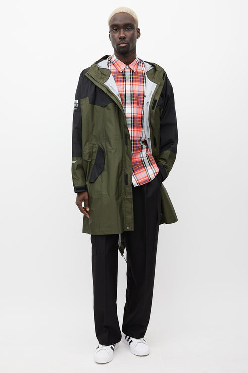 Undercover X The North Face Green & Black Oversized Jacket