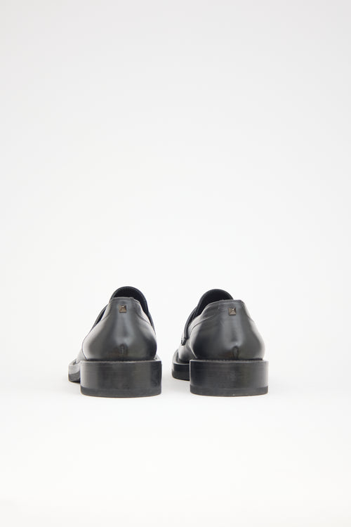 Valentino Leather Rockstud Essential Loafer