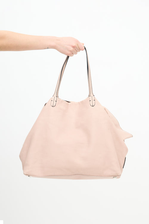 Valentino Leather Bow Tote Bag