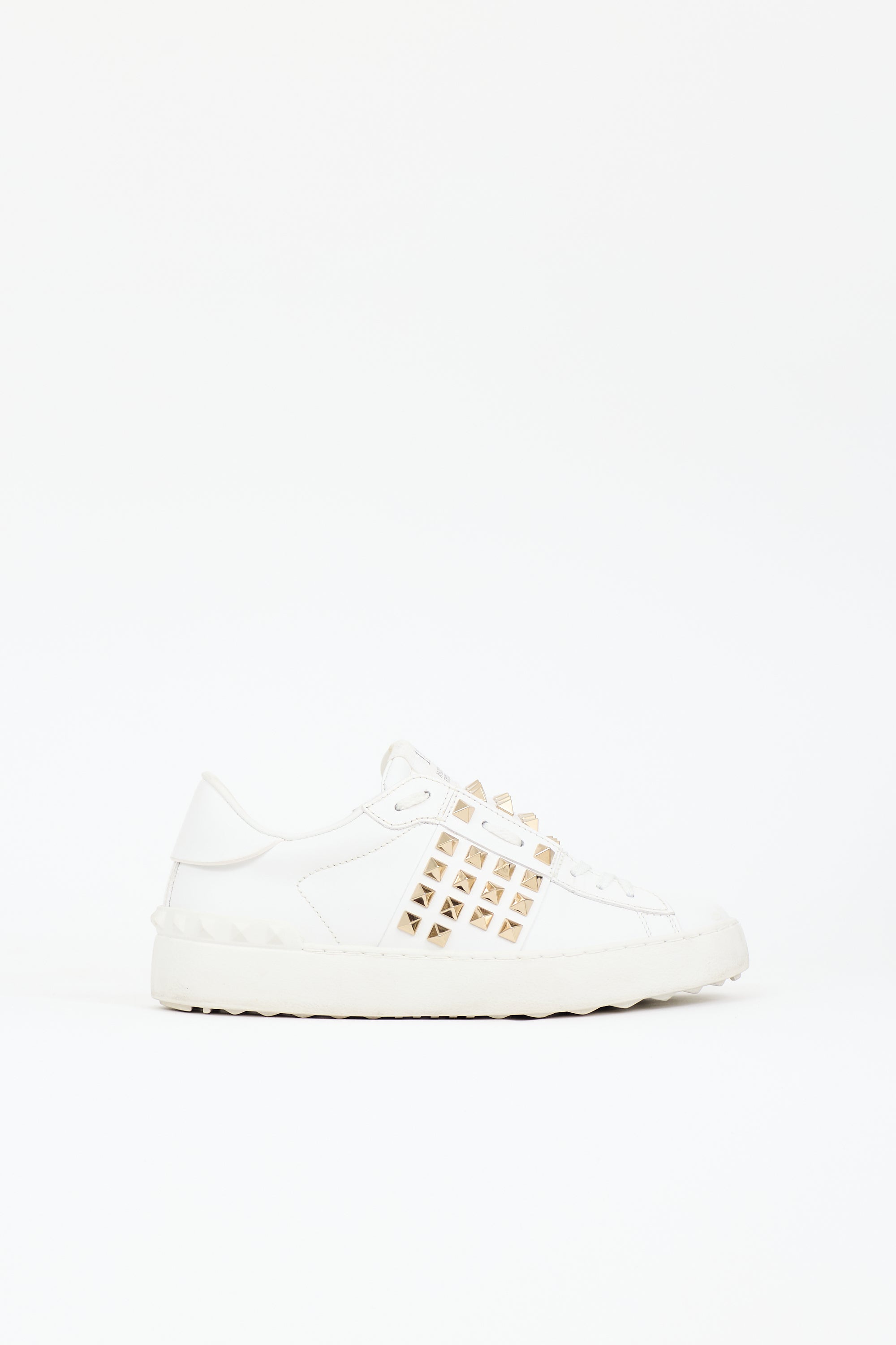 Valentino Leather Untitled Rockstud Sneaker