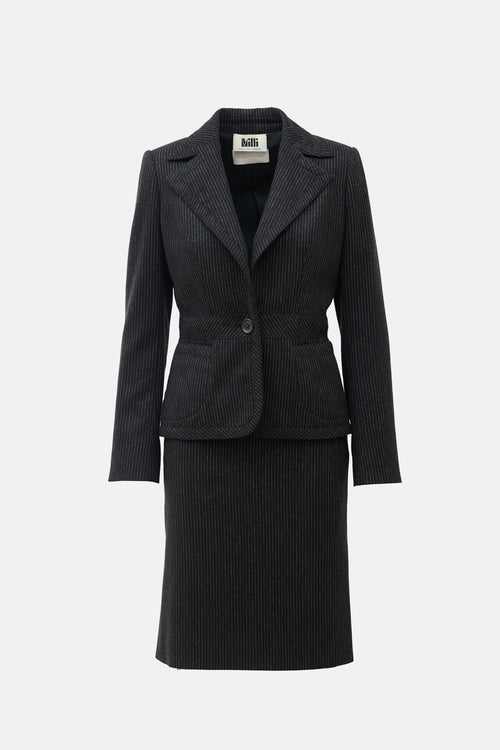 Valentino Roma Wool Pinstripe Suit