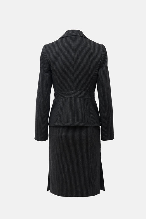 Valentino Roma Wool Pinstripe Suit
