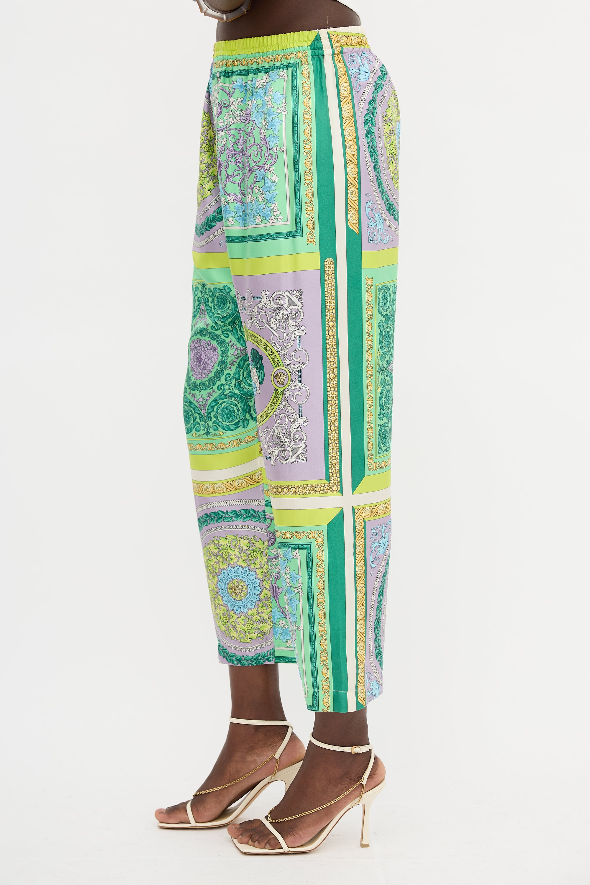 Versace Silk Printed Trouser