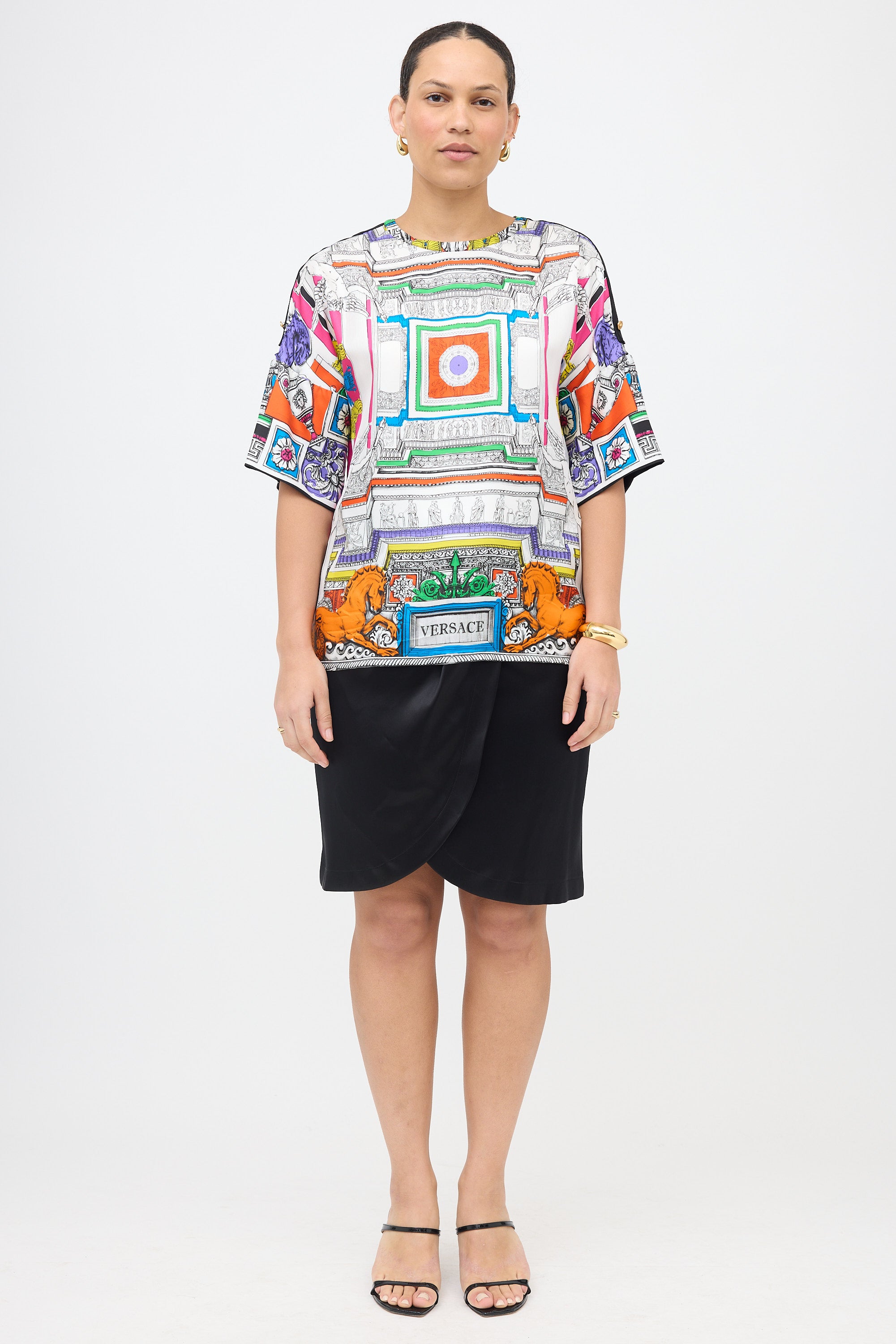 Versace Silk Print Blouse