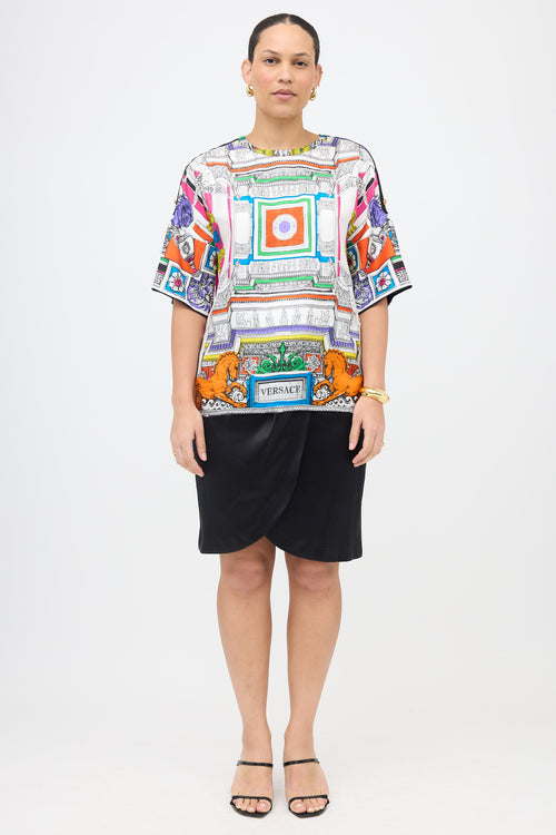 Versace Silk Print Blouse