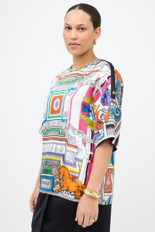 Versace Silk Print Blouse